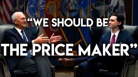 Simon August interviews Sen. Kevin Cramer; caption: We should be the price maker